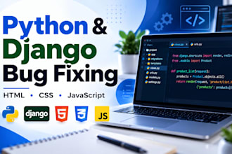 fix python django HTML CSS and javascript bugs