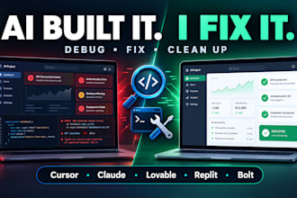 fix, debug and clean up your ai generated code or vibe coded app
