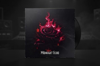 create a dark album cover artwork