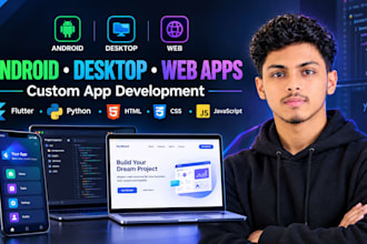 build flutter apps for android ios web and desktop