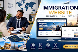 build immigration website consulting website visa website travel website