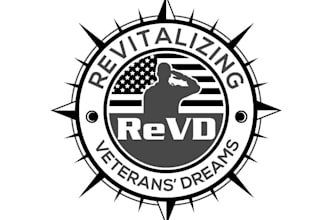 draw vintage veteran illustration with free unlimited revisions