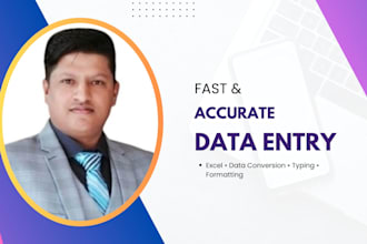do fast and accurate data entry and data conversion