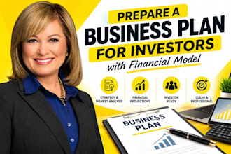 prepare a business plan for investors with financial model