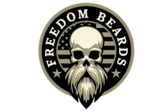 design modern beards salon service logo