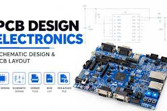 design pcb circuit, schematic diagram bom gerber files for manufacturing ready