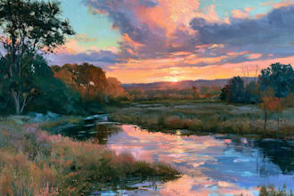 landscape oil painting art