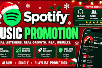 target real spotify monthly listeners for your music, no bots