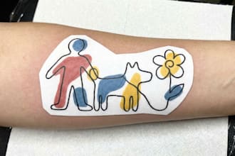 design a modern and minimalist tattoo design