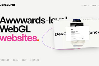 build a premium animated website with webgl and scroll motion