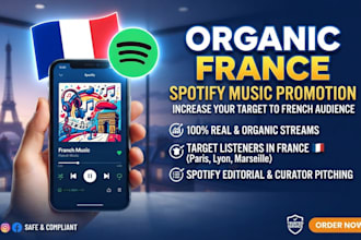 do organic france spotify music promotion for increase target to france audience