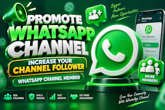 promote whatsapp channel increase your channel followers