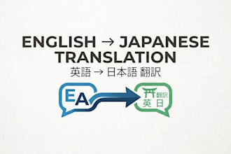 translate english to japanese for business documents