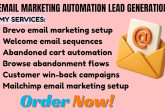 do mailchimp brevo shopify email marketing automation lead generation workflow