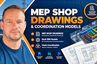 create professional mep shop drawings and coordination models