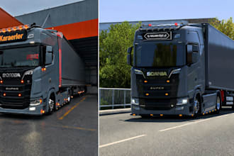 convert any truck model into ets2 ats with realistic features