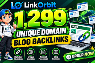 build 1299 unique domain blog comment backlinks