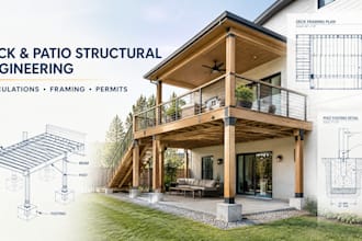 deck, patio cover and exterior structure structural engineering and permit calc