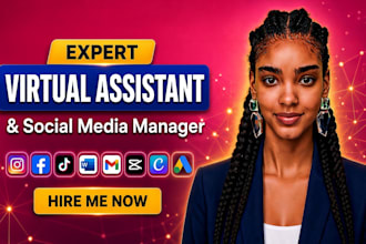 adhd personal virtual assistant admin executive assistant social media manager