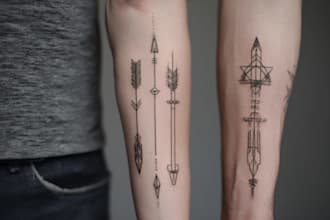 design a modern and minimalist tattoo design