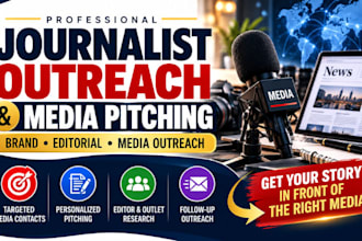 do journalist outreach, media pitching, brand outreach, editorial media pitching