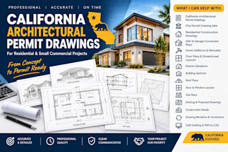 california architectural construction city permit drawings