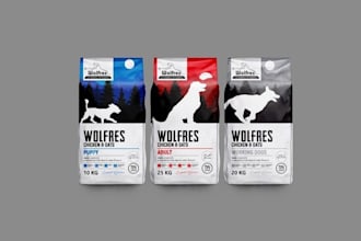 do product packaging box package label pouch with mockup