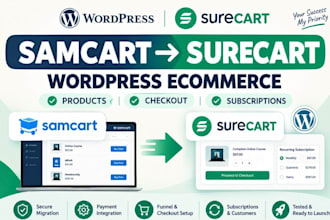 build surecart wordpress ecommerce store fix checkout issues website migration