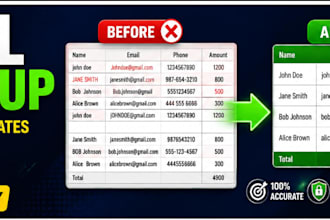 clean, sort and organize your messy data