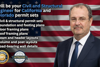 be your civil and structural engineer for california and colorado permit sets
