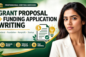 write your federal or fondation patent application grant proposal that gets fund