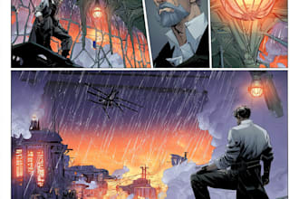 illustrate comic book manga page graphics novel manga