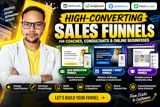 design and build high converting funnels for coaches and consultants