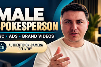 actor male spokesperson ugc video presenter spokesperson video middle aged