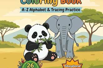 design custom children educational printables and activity workbooks