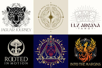 create sacred geometry logo and branding