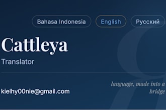 translating a wide range of russian texts into english and indonesian