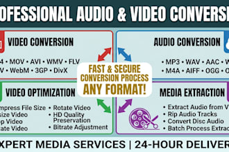 convert any video or audio file to your exact format