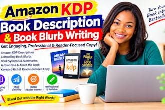 write a compelling amazon KDP book description and book blurb