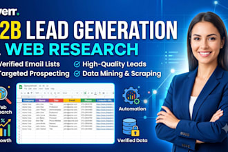 b2b lead generation and targeted web research