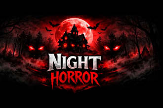 design scary horror youtube thumbnail