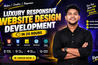build a luxury website design and develop a premium website