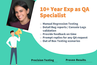 conduct complete e2e website testing and deliver feedback promptly