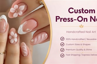 create custom press on nails and nail art designs