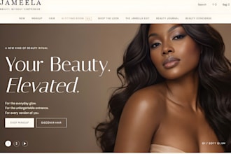 create a hair shopify store for hair extension and wig brands