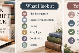 give developmental feedback on your fiction manuscript