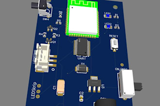 design a custom esp32 s3 iot pcb in kicad with gerber files