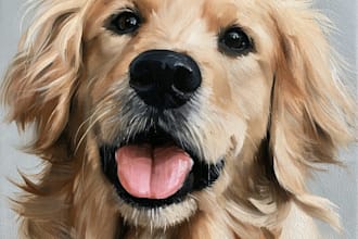 custom pet portrait, dog portrait, cat portrait