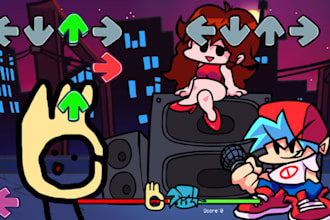 do compose custom fnf song, chart, chromatic, cover, character, sprites, fnf mod