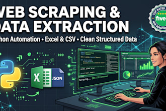 scrape web data and export clean excel or CSV sheets
